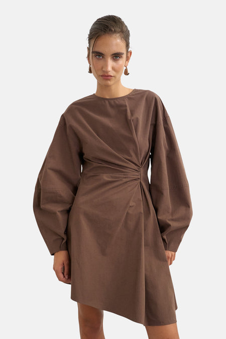 Robe à manches longues - Chocolate Brown