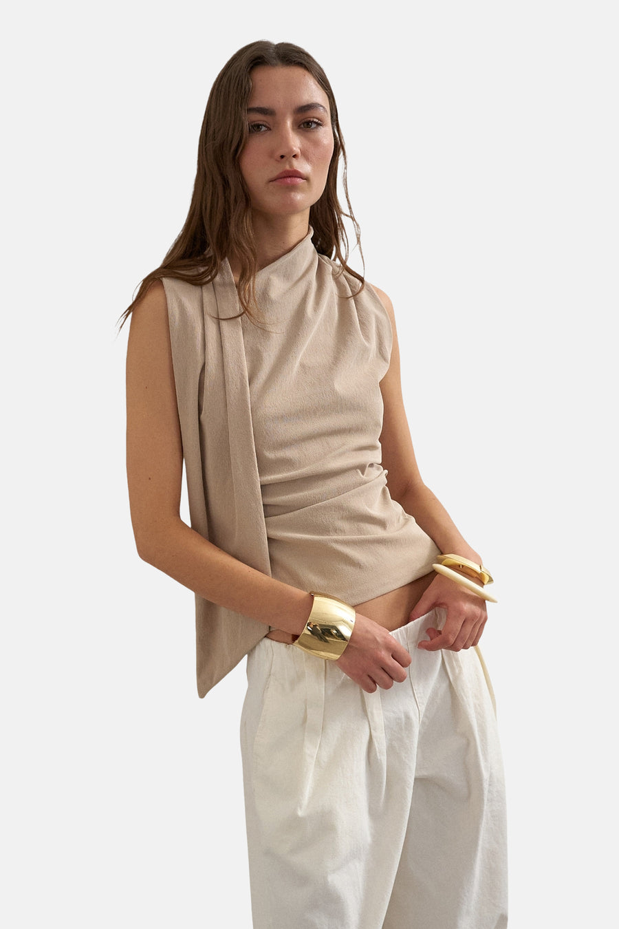 Blouse zonder mouwen - Abbey Stone