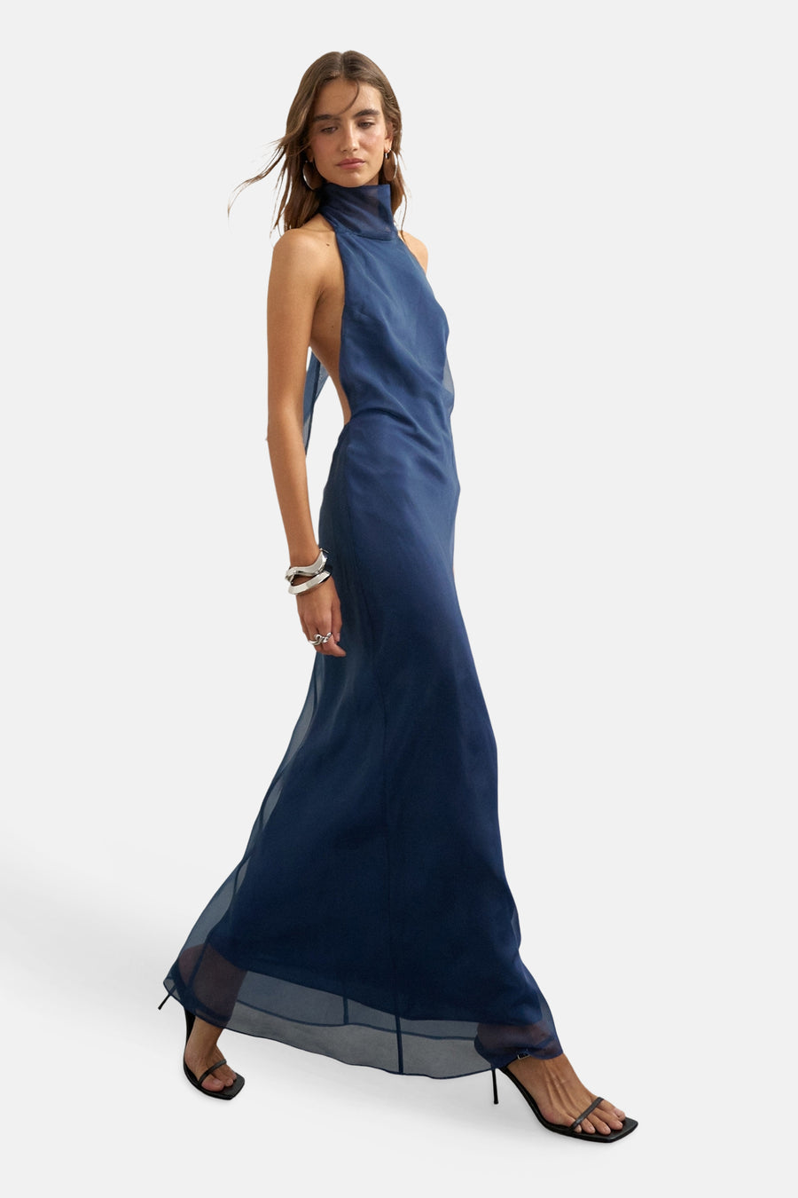 Robes sans manches bleu - TOPSHOP