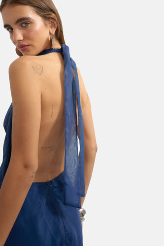 Robes sans manches bleu - TOPSHOP