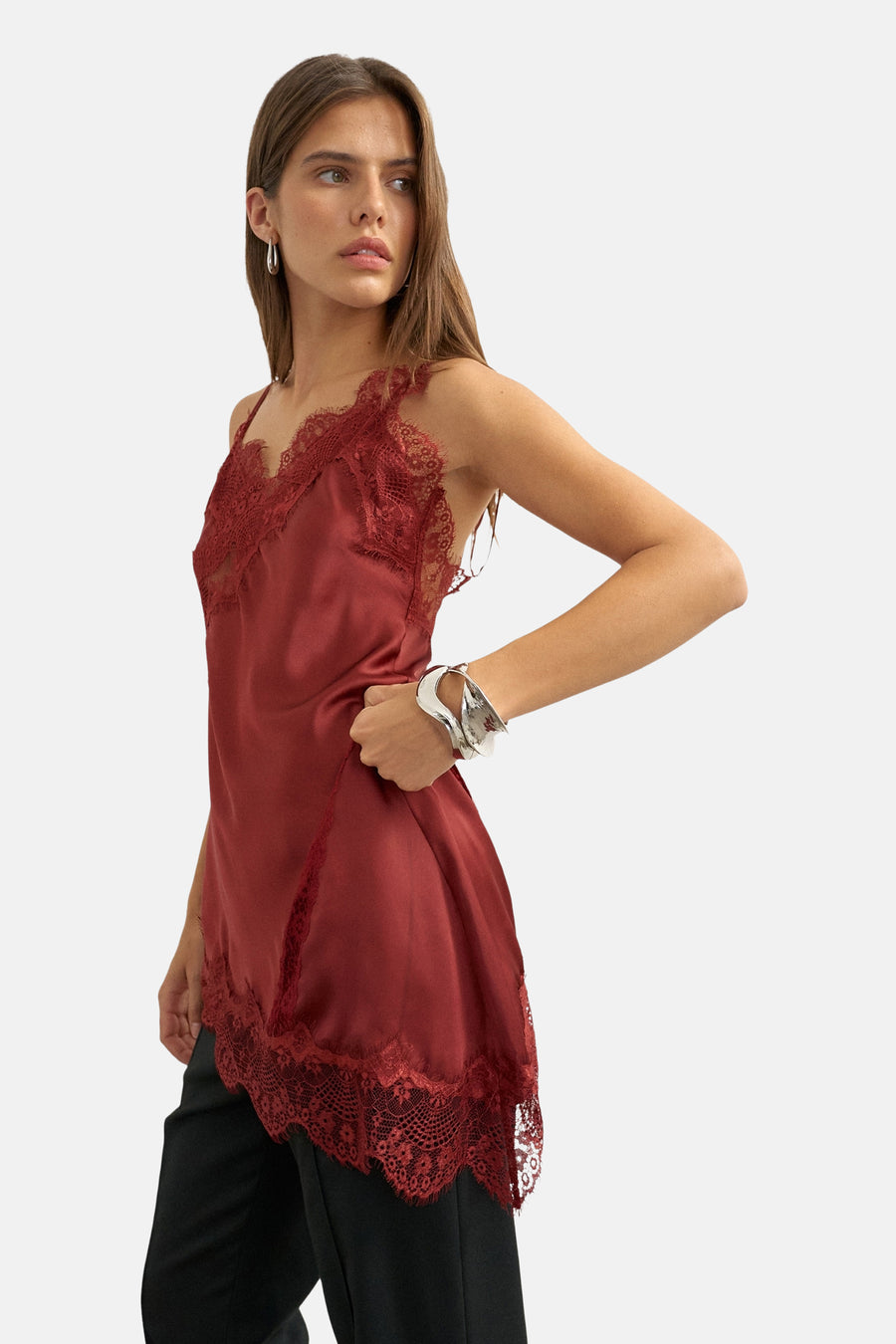 Blouse (zonder mouwen) rood - TOPSHOP