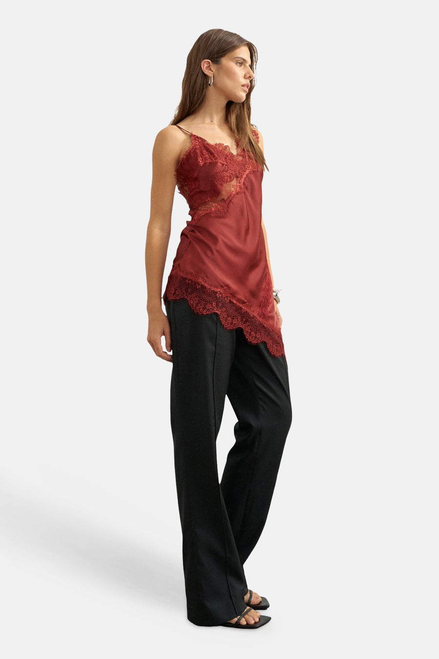 Blouse (zonder mouwen) rood - TOPSHOP