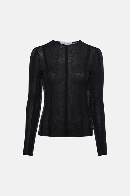 T-shirt met lange mouwen - Zwart