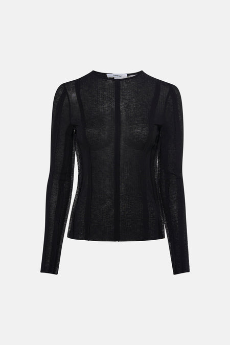 T-shirt met lange mouwen - Zwart