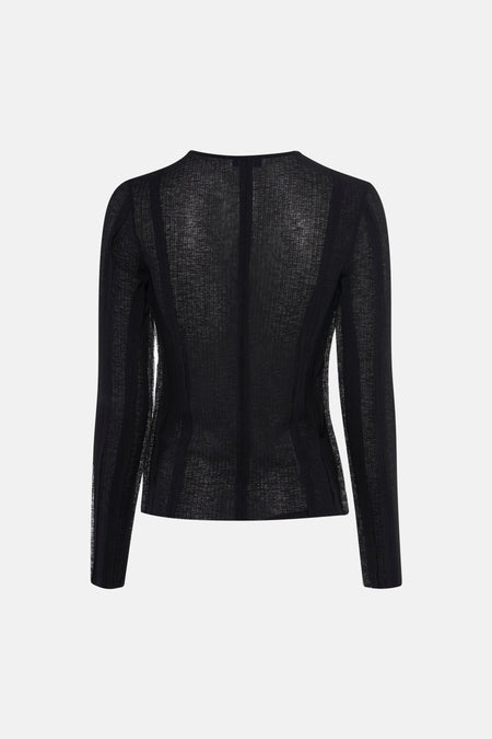 T-shirt met lange mouwen - Zwart