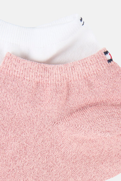 Chaussettes multicolores TOMMY JEANS avec logo visible et détails rayés.