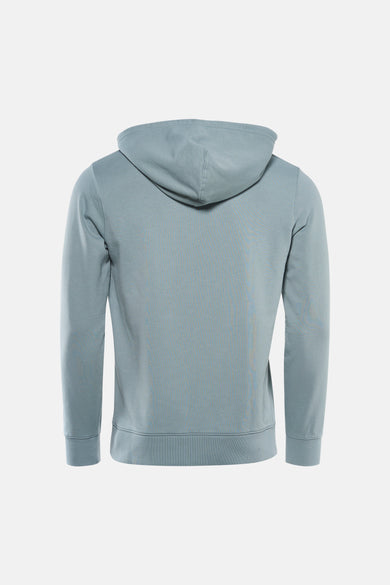 Sweat à capuche bleu Levi's®, vue arrière avec manches longues et design uni.