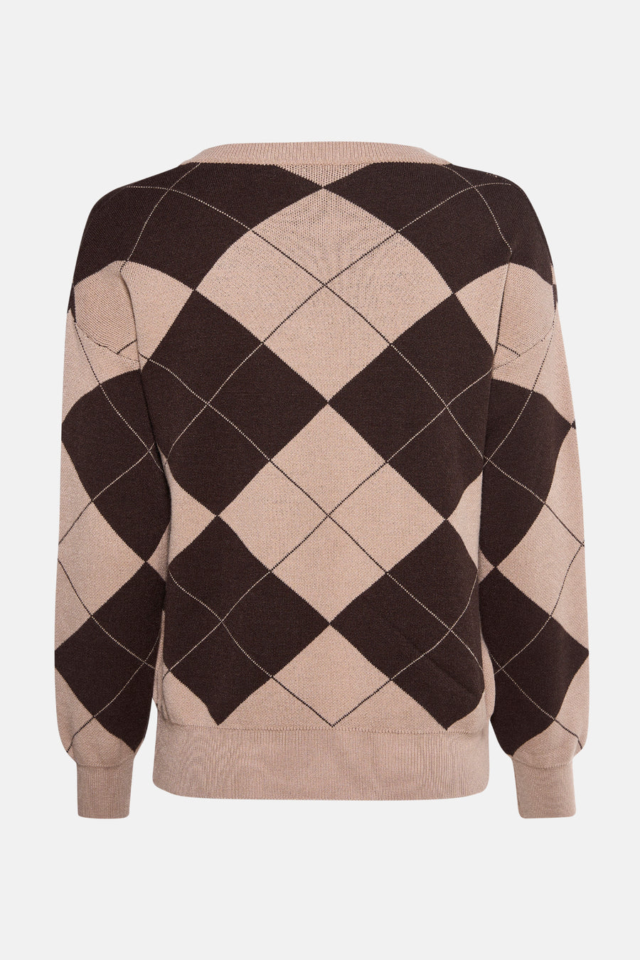 Trui met V-hals bruin - Terra di Siena - Terra di Siena - 3