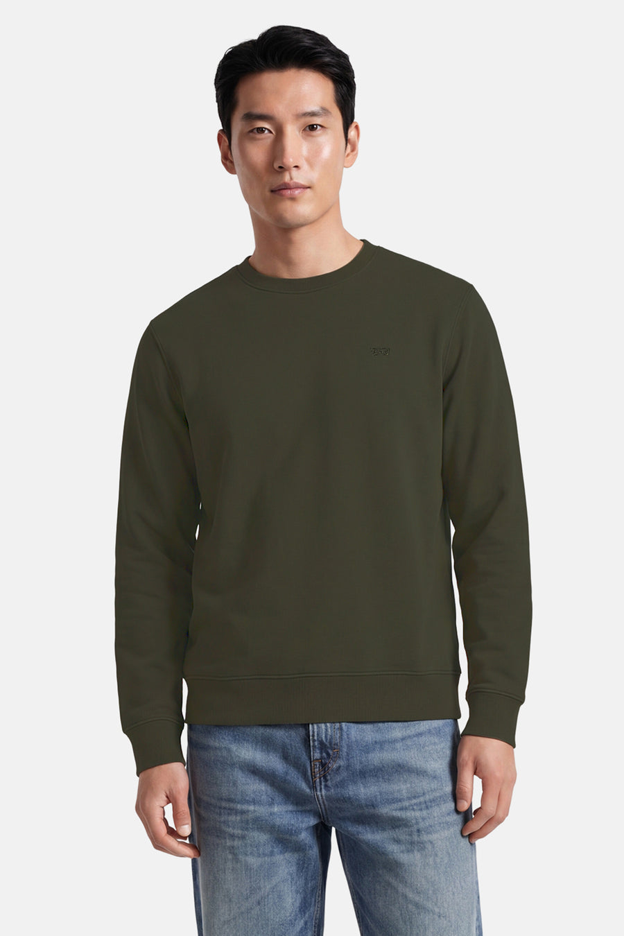 Sweat col O - vert