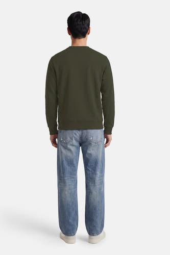 Sweat col O - vert