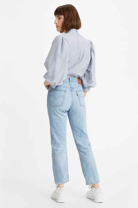 501 CROP - light blue denim
