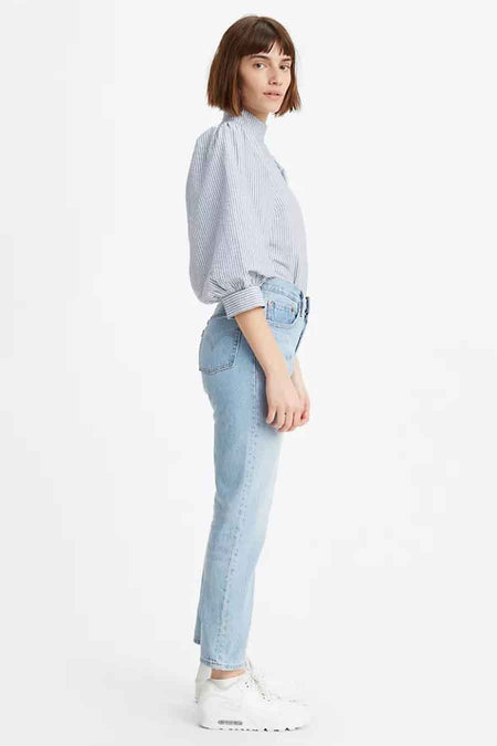 501 CROP - light blue denim