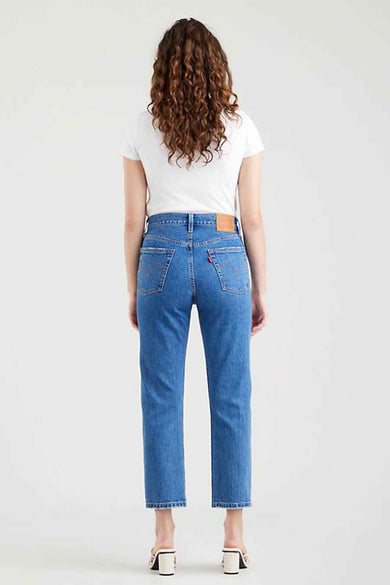 Straight jeans - mid blue denim