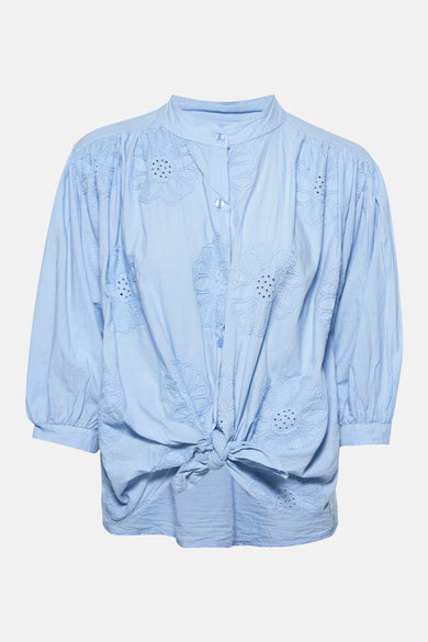 Chemise à manches longues - bleu