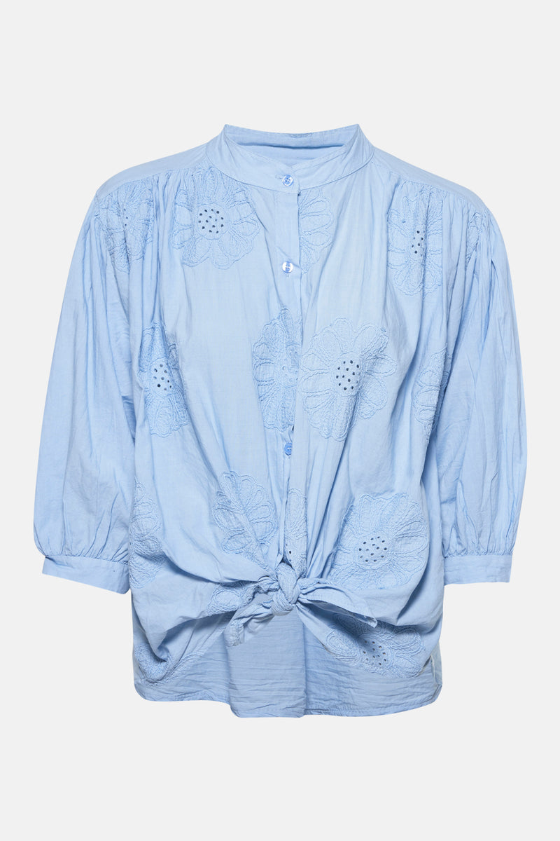 Hemd met lange mouwen - blauw