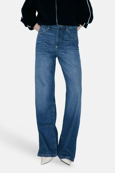 DANILA - mid blue denim