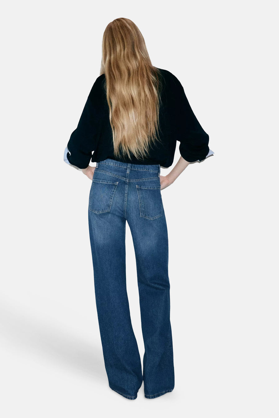 DANILA - mid blue denim
