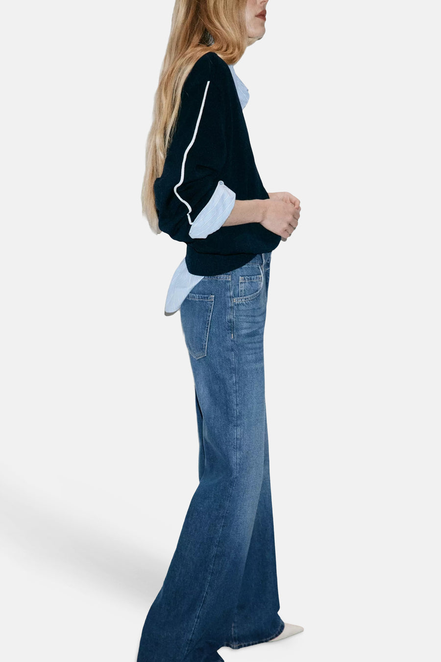 DANILA - mid blue denim