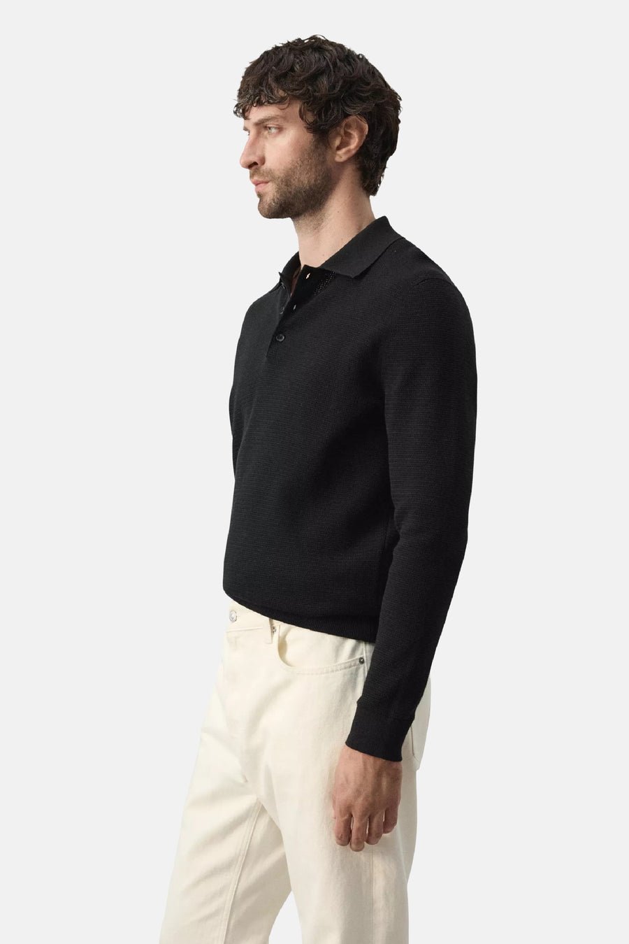 Pull V-hals - zwart