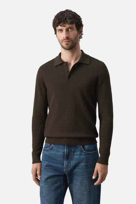 Pull V-hals - bruin
