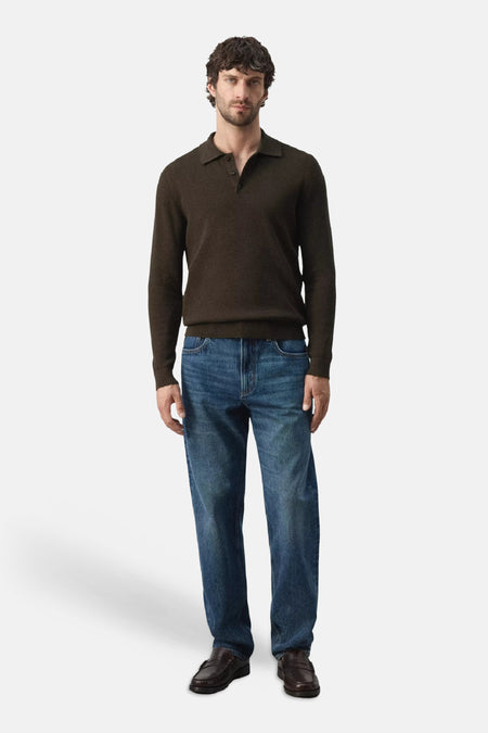 Pull V-hals - bruin