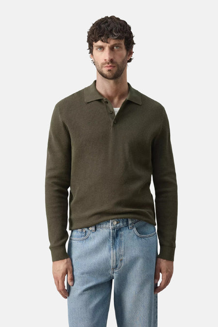 Pull V-hals - khaki