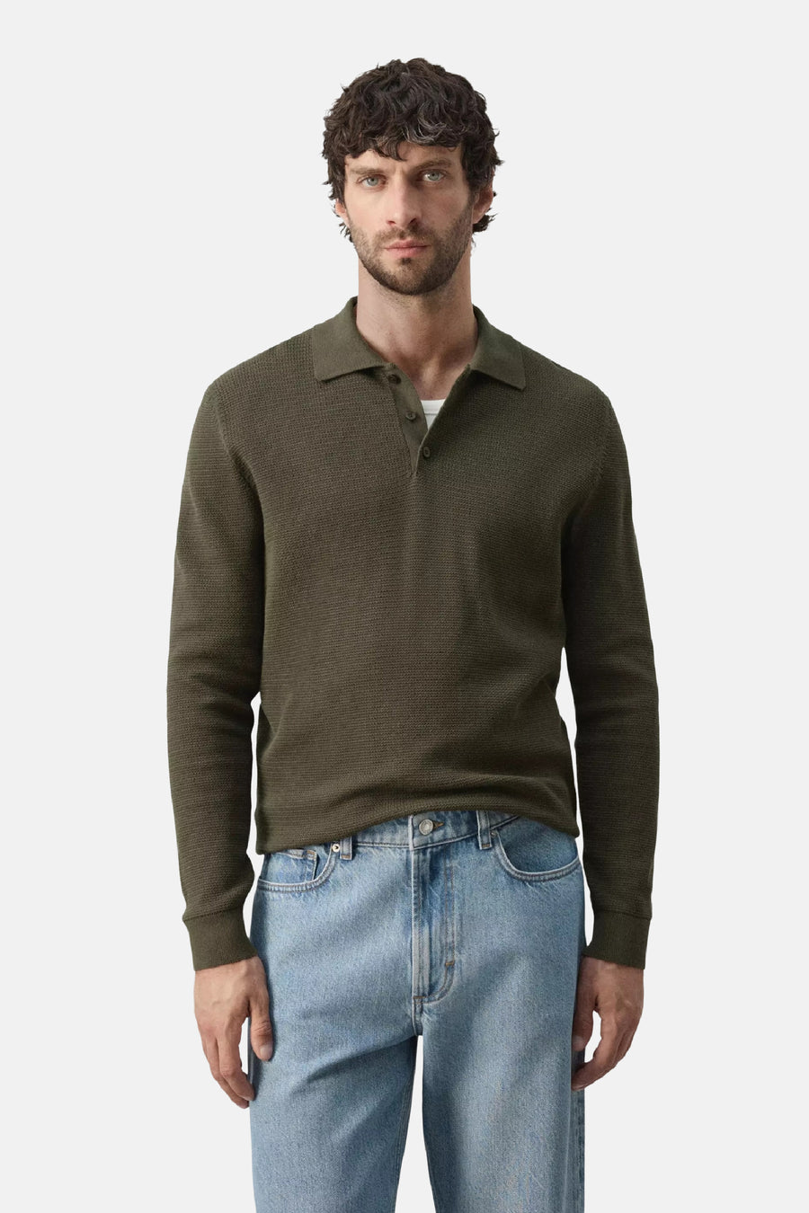 Pull V-hals - khaki