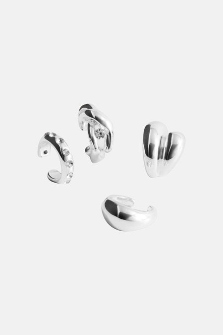 Oorring zilver - MANGO