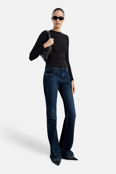 Pull O-hals - zwart