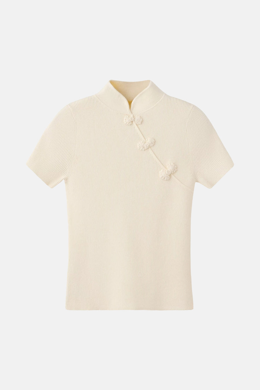 Pull met korte mouwen - ecru