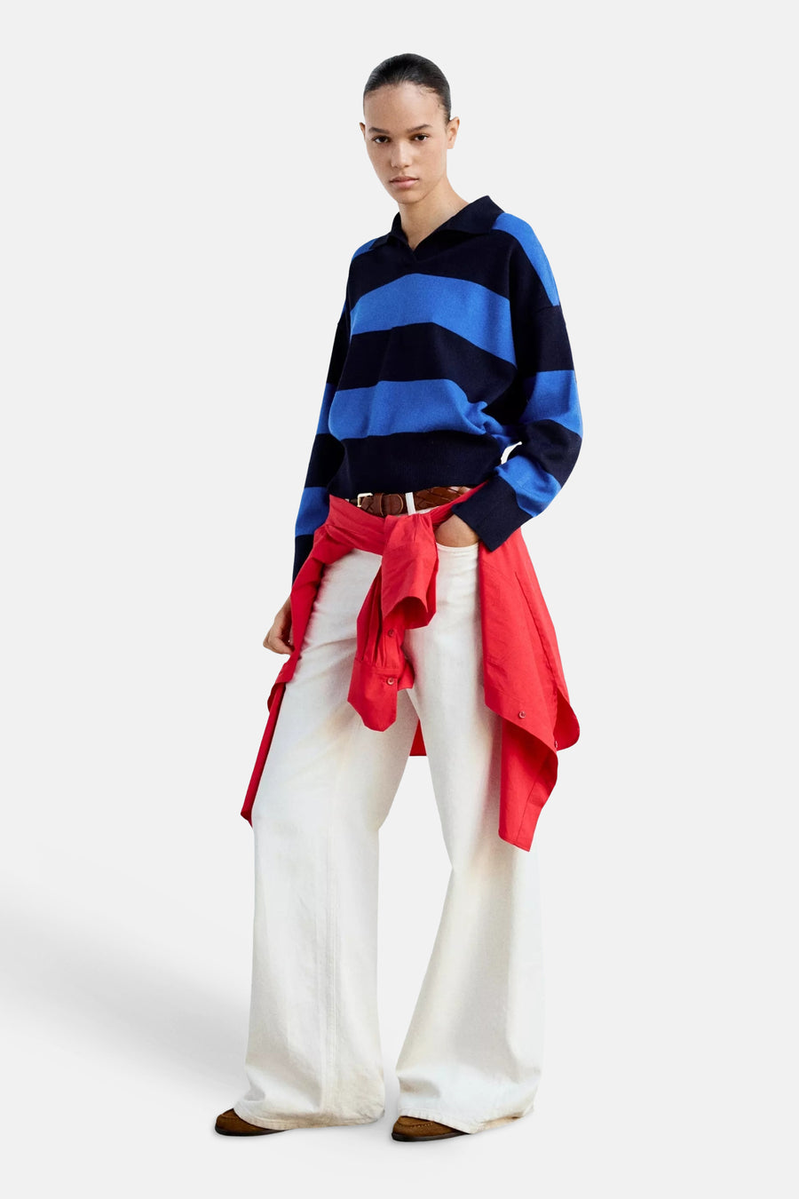 Pull V-hals - multicolor