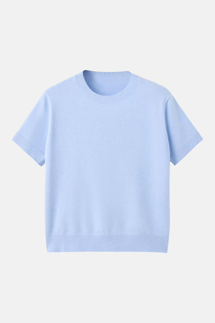 Pull met korte mouwen - blauw