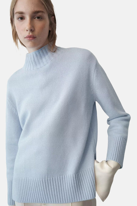 Trui met rolkraag blauw - MANGO
