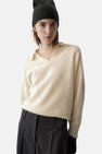Pull V-hals - geel
