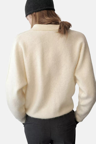 Pull V-hals - geel