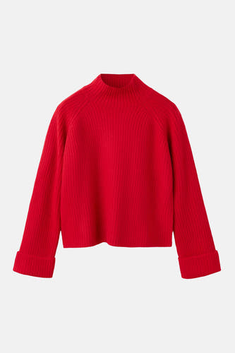 Pull à col roulant - rouge