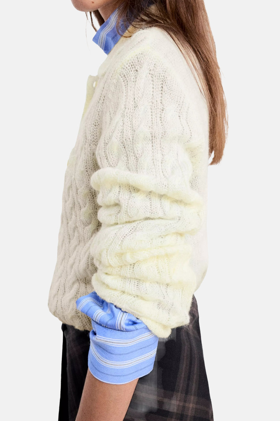 Pull met polokraag - geel