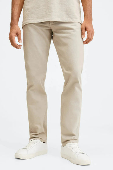 Straight jeans - beige