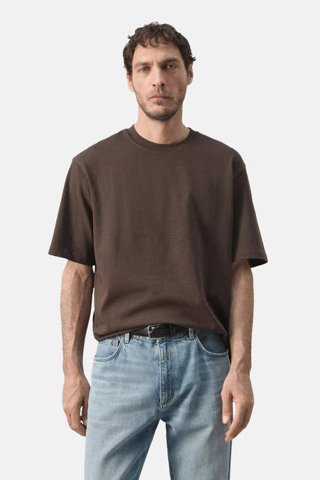 T-shirt met korte mouwen - bruin