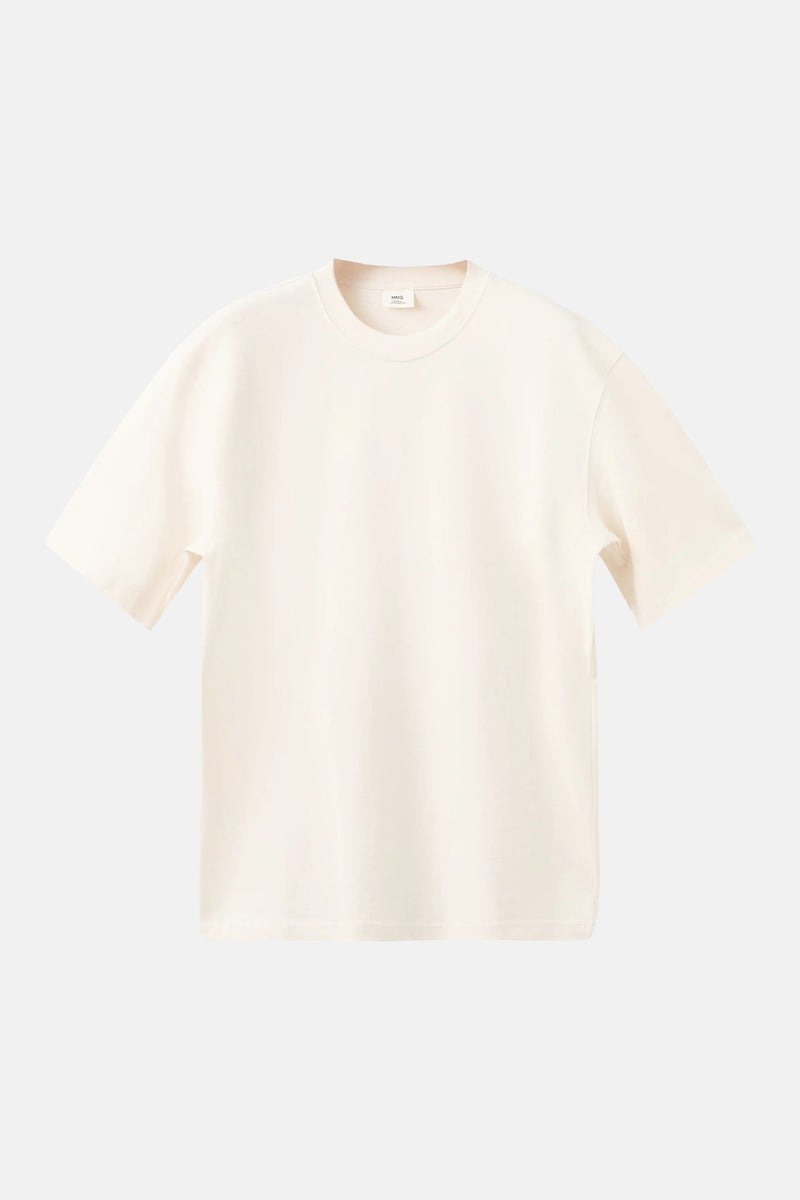 T-shirt met korte mouwen - ecru