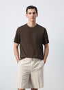 T-shirt (korte mouwen) bruin - MANGO