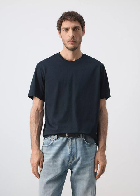 T-shirt (korte mouwen) blauw - MANGO