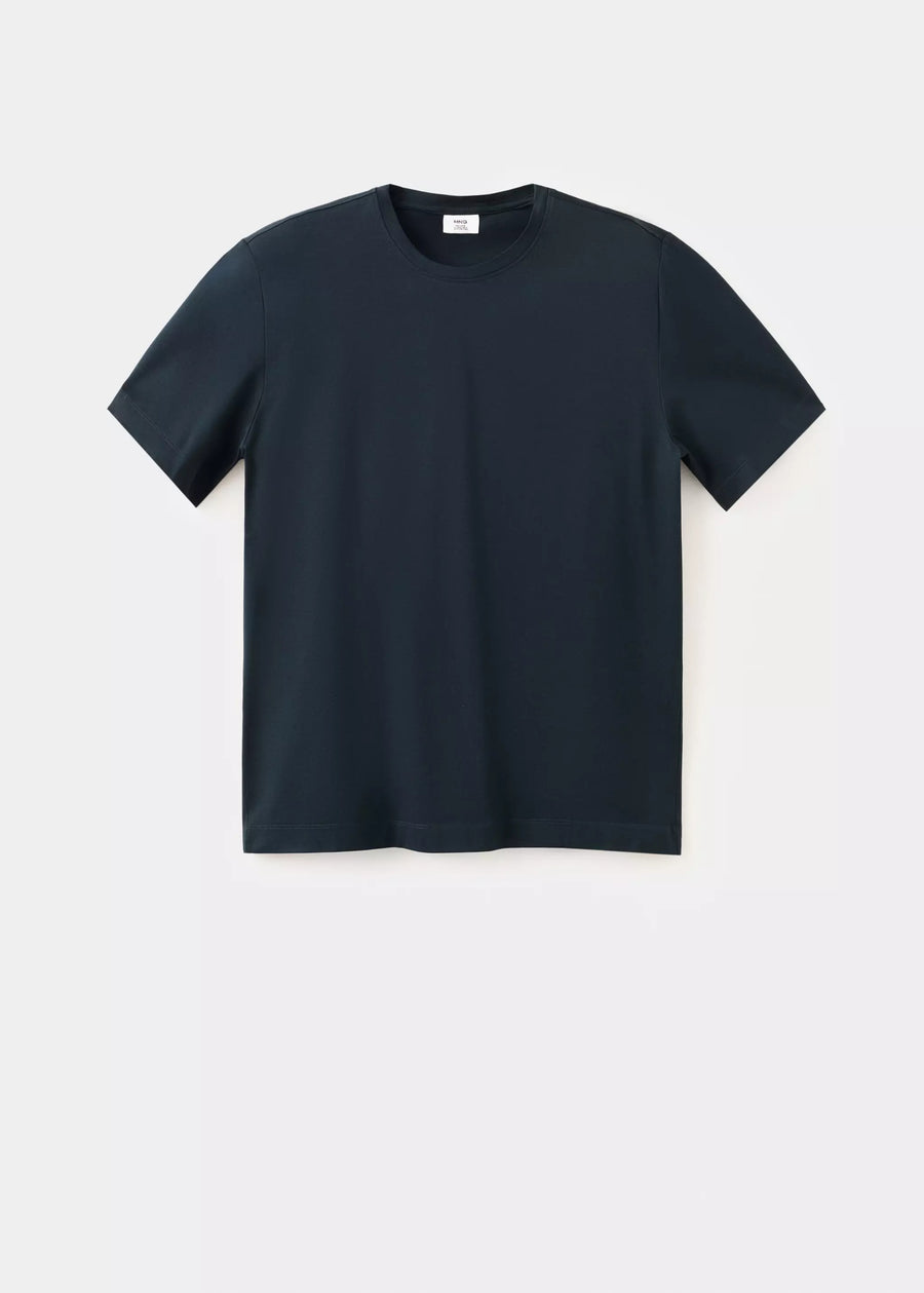 T-shirt (korte mouwen) blauw - MANGO