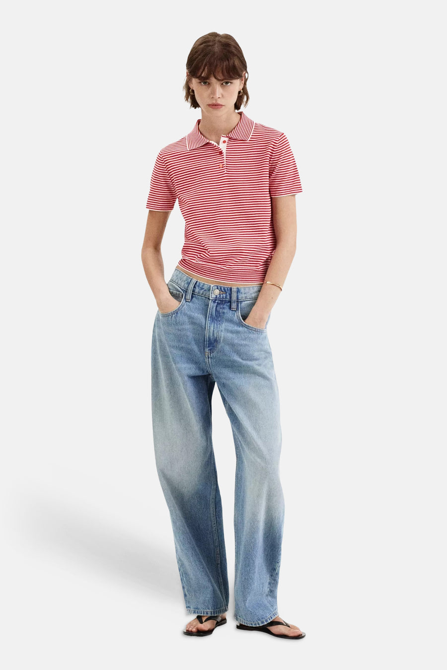Polo met korte mouwen - Rood