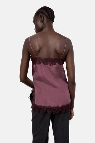 Blouse zonder mouwen - bordeaux