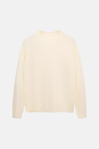 Pull col O - jaune