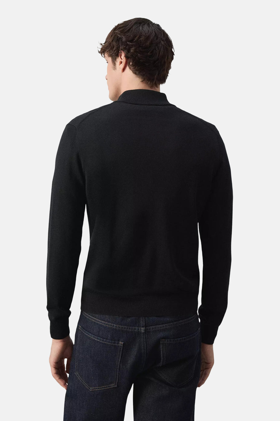 Pull met rolkraag - zwart