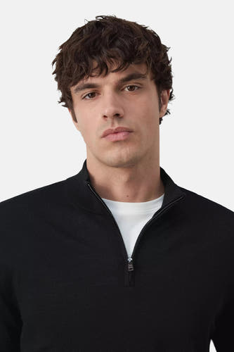 Pull met rolkraag - zwart