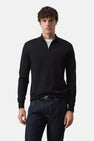 Pull met rolkraag - blauw