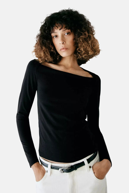 T-shirt met lange mouwen - zwart